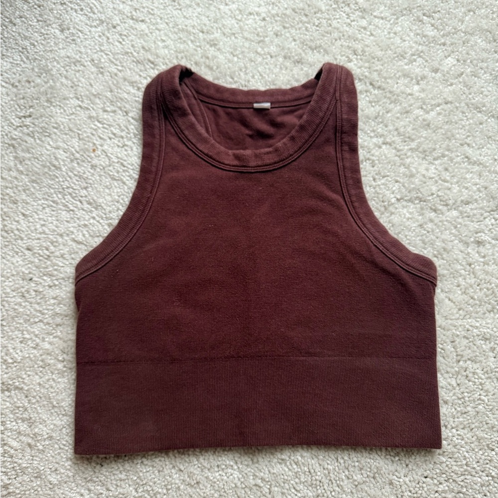 ALO Yoga Seamless Delight High Neck Bra Tank